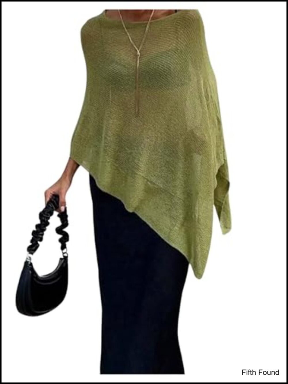 Sheer Lightweight Knit Poncho Shrug Top